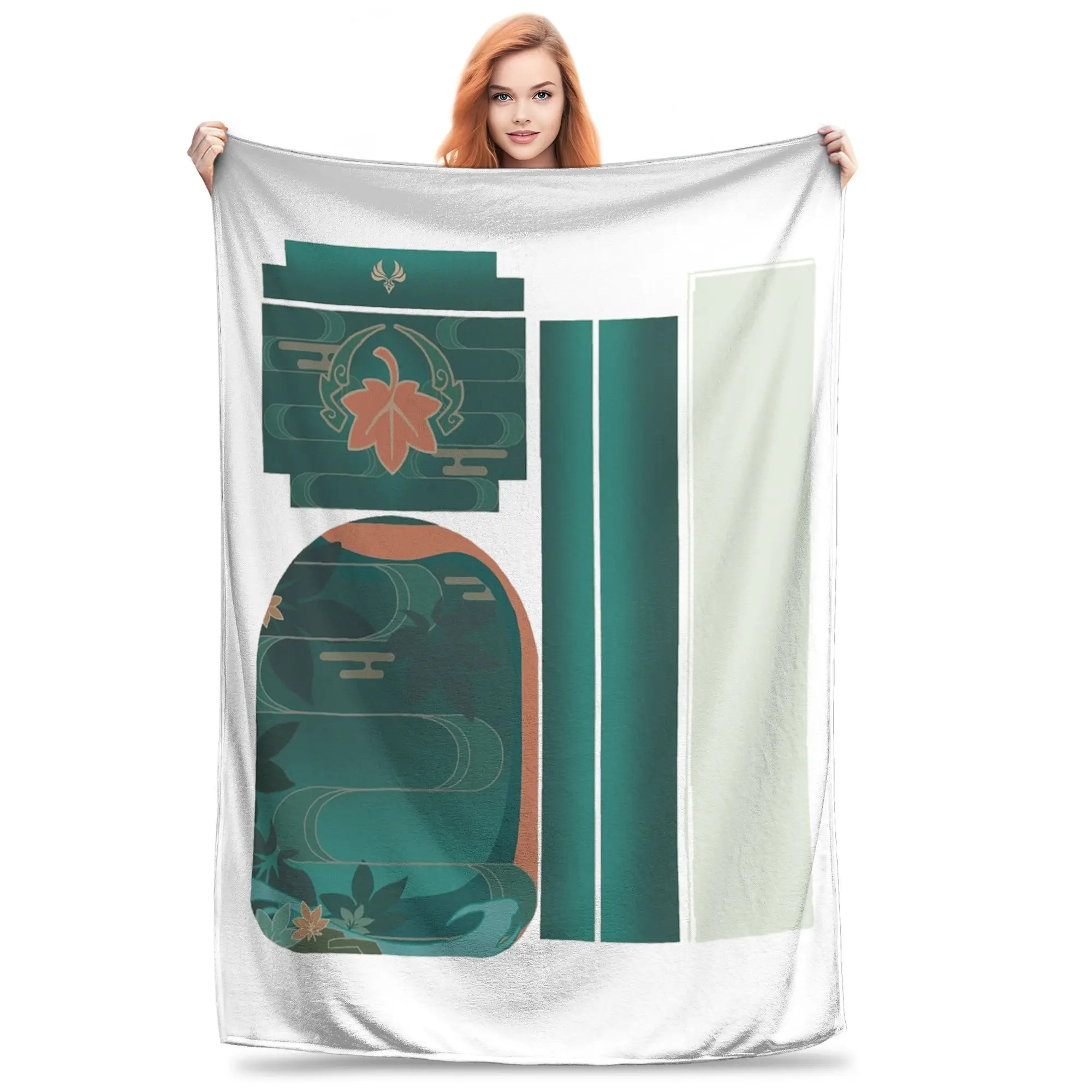 Kaedehara Kazuha - Genshin Impact Fan Art Blankets Soft Warm Flannel Throw Blanket Bedspread for Bed Picnic Travel Home Couch
