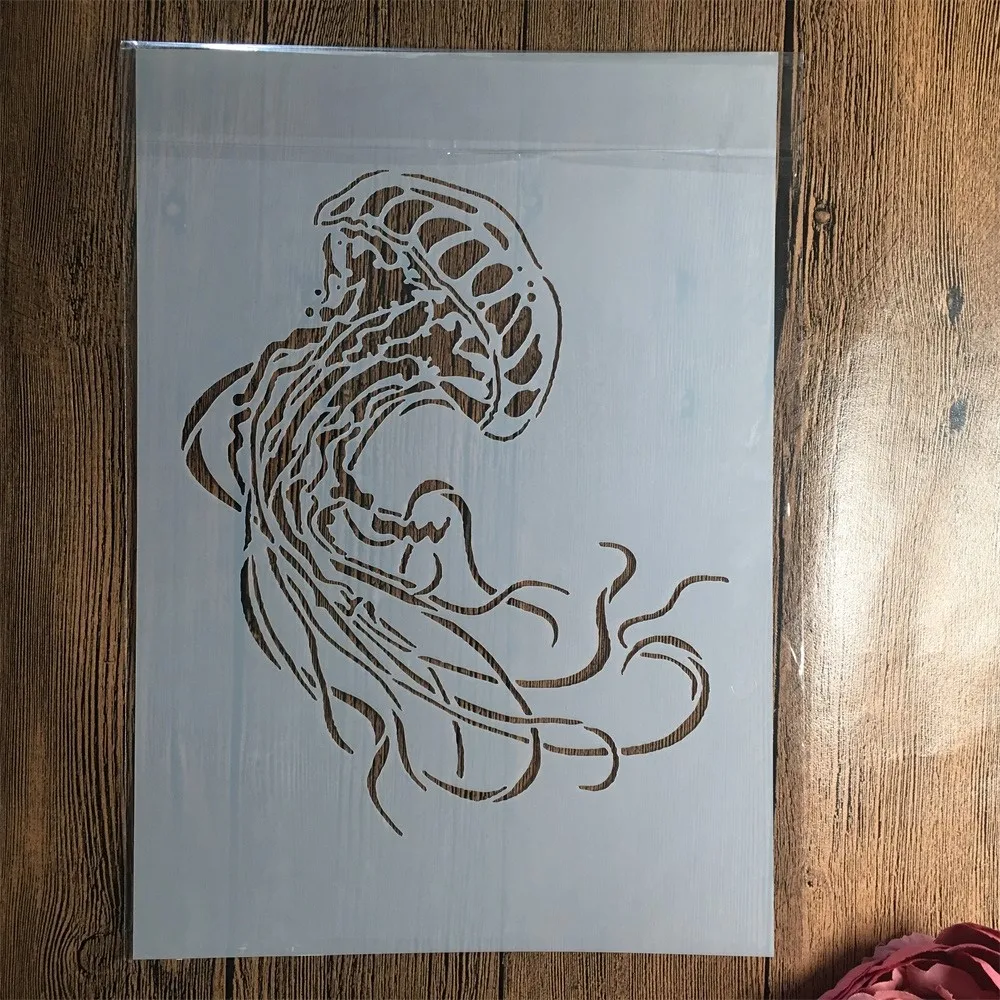 

A4 29cm Jellyfish DIY Layering Stencils Wall Painting Scrapbook Coloring Embossing Album Decorative Template