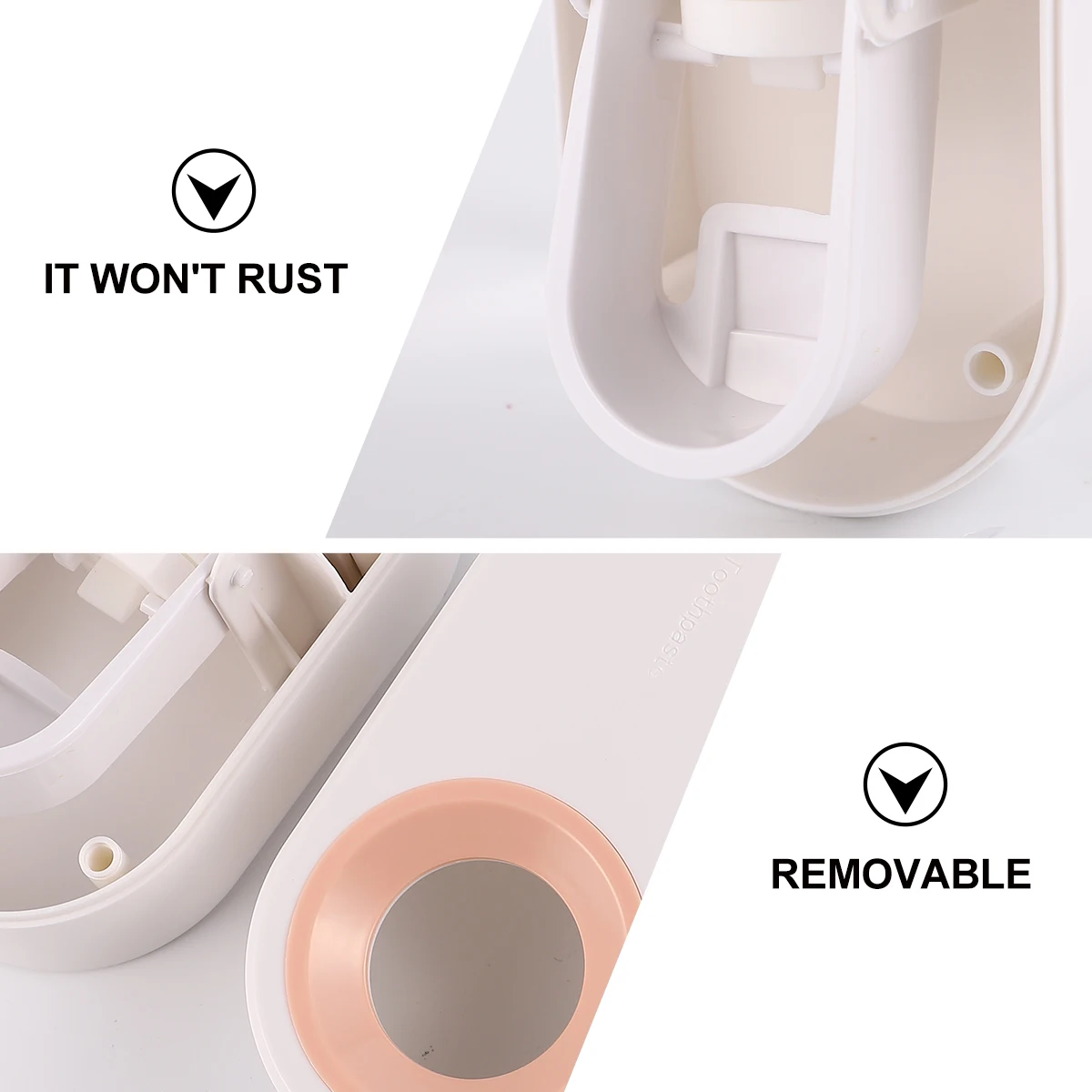 

Automatic Toothpaste Squeezer Dispenser Plastic Holder Macaron Color Rust Proof Durable Bathroom Storage Solution Modern Design