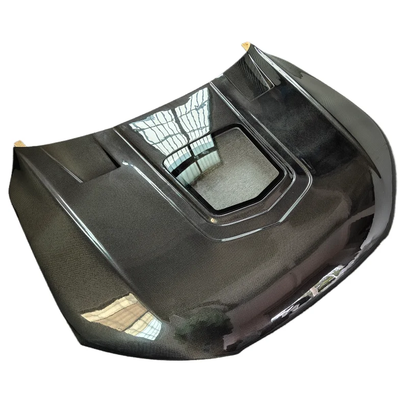 High quality IM style 3K carbon fiber semi transparent engine hood for the 16-18 year A7 body kit