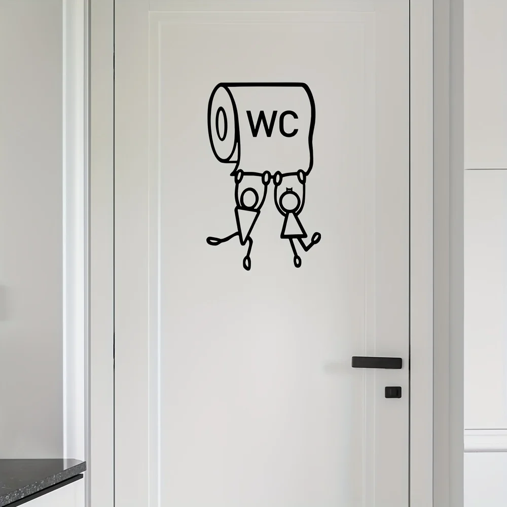 1Pc Wc Sticker - Hu…