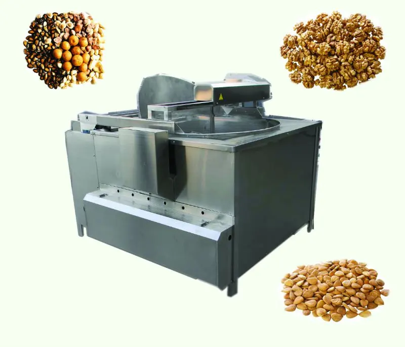 Full Automatic Industrial Snacks Potato Chips Batch Fryers Gas Deep Fryer Machine