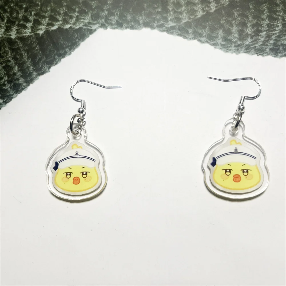 1 Pasang Anting Menjuntai Jimat Ateez Aniteez Kpop Akrilik Hongjoong Yunho San Mingi Hadiah Perhiasan untuk Penggemar Aksesori Telinga