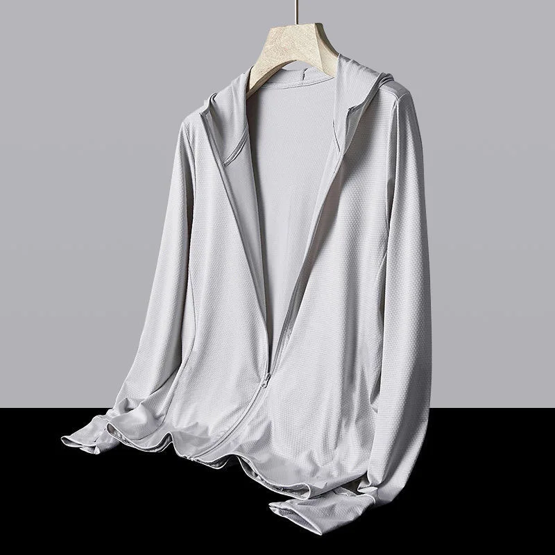 

Men's Ultra-Thin Breathable Summer Outdoor Ice Silk Sun Protection Clothing UV Protection Lightweight Jaet Trendy