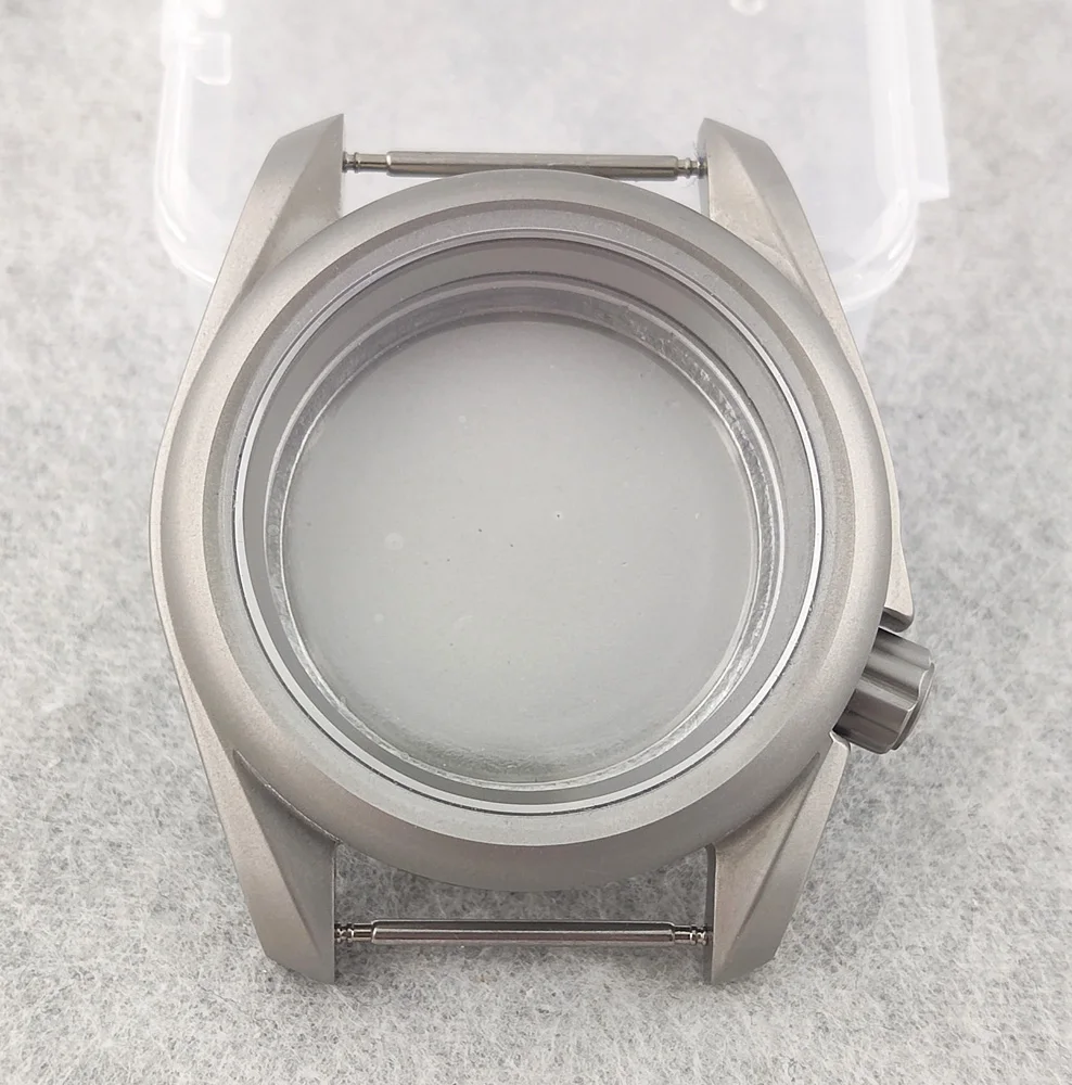 

41mm Silver Frosted Case NH35 Csae NH36 SKX Case Watch Case Sapphire Glass Waterproof Case Fit NH35/36 Movement Accessory Part