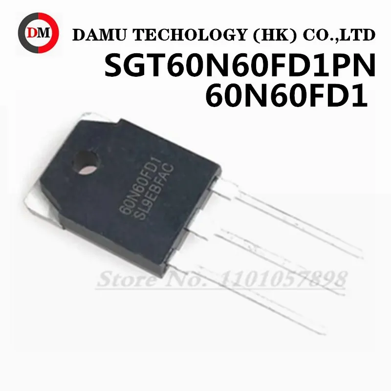 2pcs 60N60FD1 SGT60N60FD1PN TO-3P 600V 60A