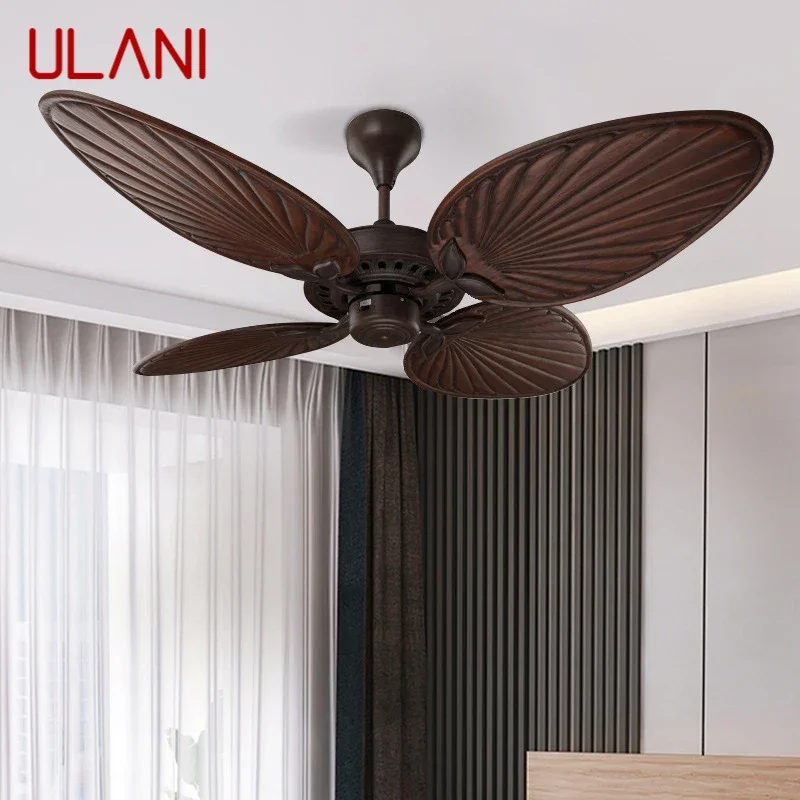 

ULANI Nordic Without lights Ceiling Fan Retro Living Room Bedroom Study Cafe Hotel