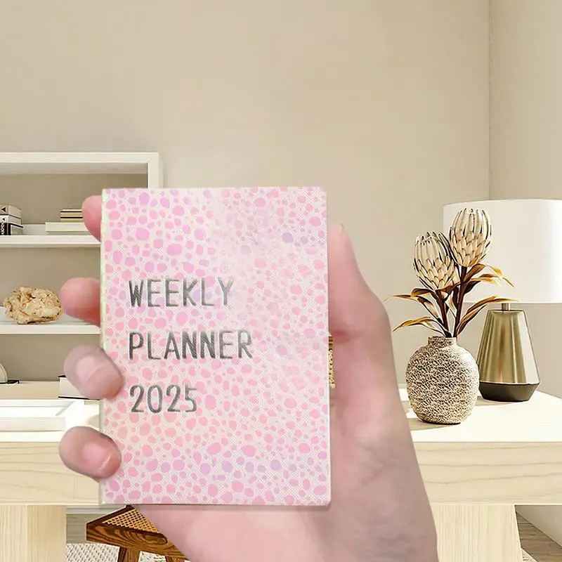 Weekly And Monthly Planner A7 Weekly Planner Books Pocket Daily Planner Weekly/Monthly Planning Calendar Day Designer Planner