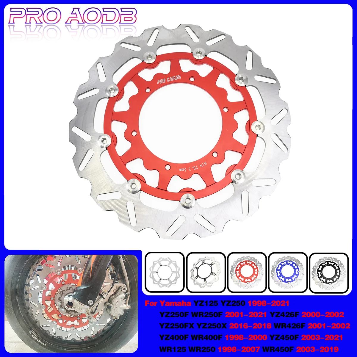 

270/320mm Floating Front Brake Disc Rotor For Yamaha YZ125 YZ250 YZ250F YZ250X YZ250FX YZ400F YZ426F YZ450F WR WRF YZF Universal