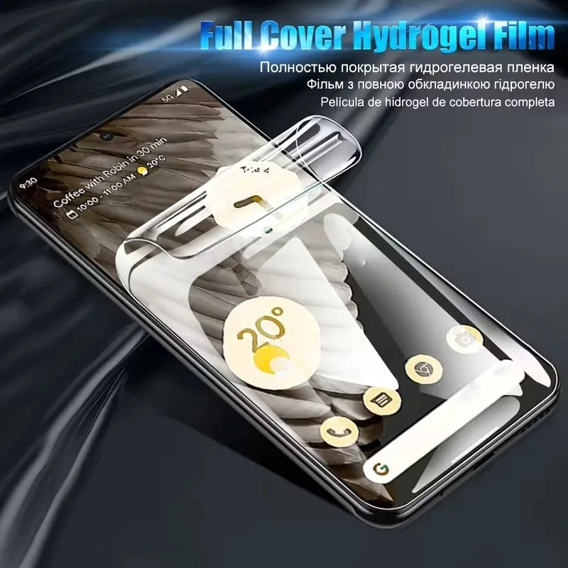 3 piezas película de hidrogel para Google Pixel 11 10 9 8 7 6 Pro XL, protector de pantalla de cobertura completa para Google Pixel 9A 8A 7A 6A 3