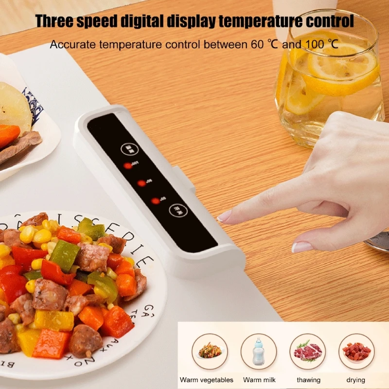 Electric Heating Tray Adjustable Temperature Electric Heating Tray for Food