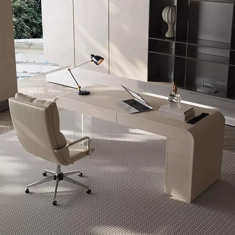 Minimalist Executive Office Desk Work Room Desks Offer Study Table Corner Setup Accessories Bedroom TavolinoTrendy Furniture