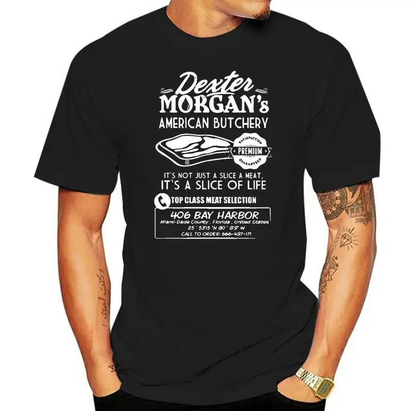 Camiseta famosa de Movienbsp para hombre, ndash, nbsp, Dexter Morgans, American Butchery Ii, Ss Shop, U07052dex2nbsp, tendencia