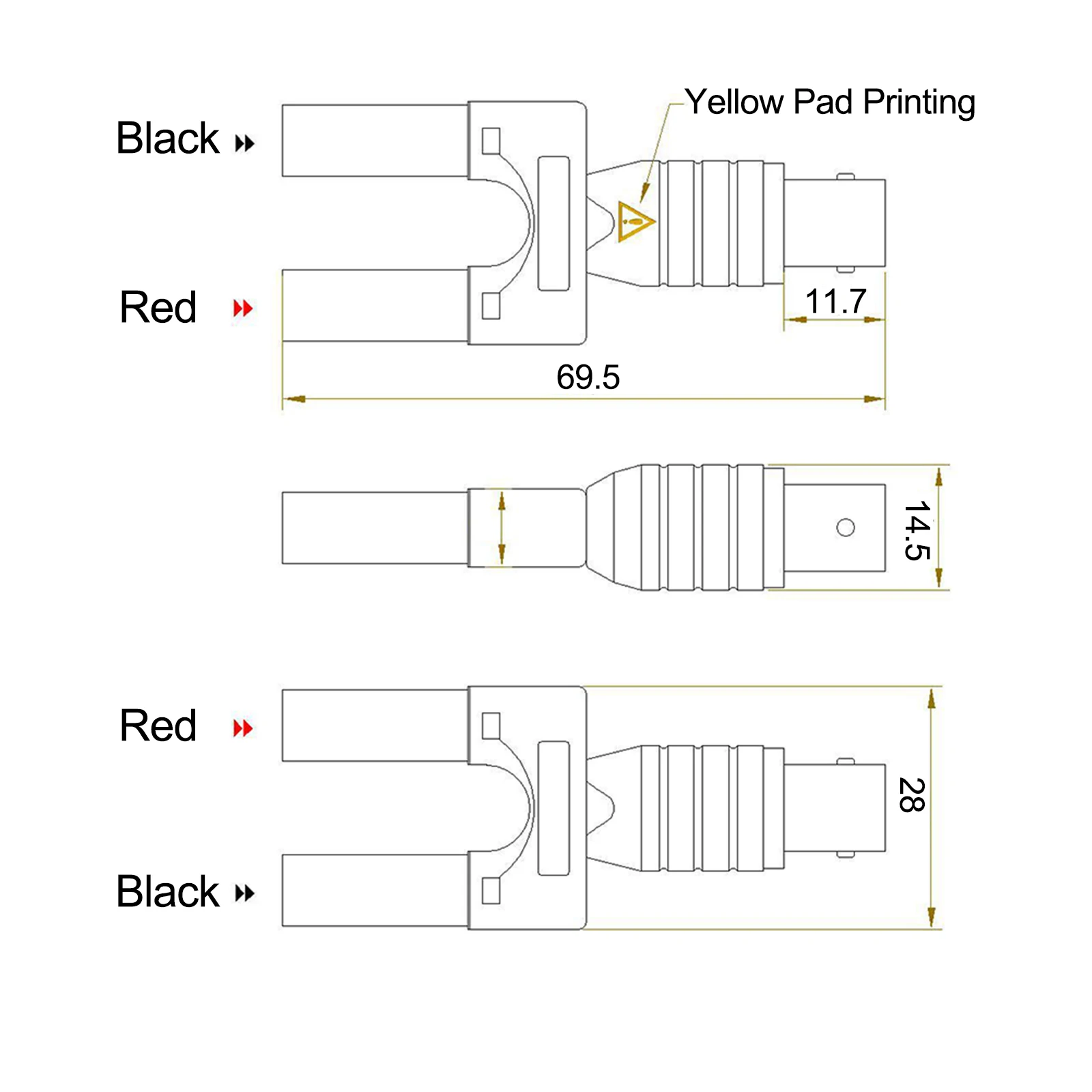 

As Shown In The Picture BNC Test Adapter Circuit Debugging Portable Design Reliable Connection Stable Transmission