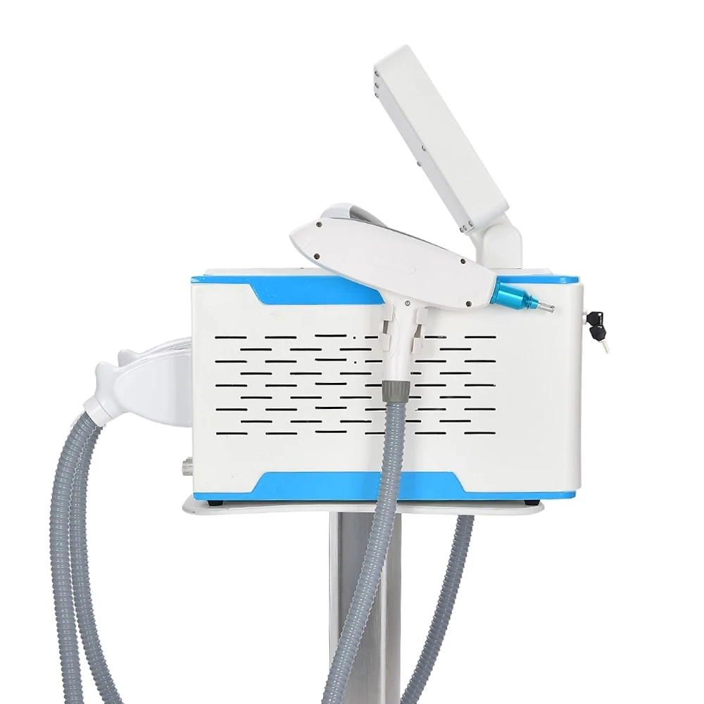 Máquina láser 2 en 1 IPL + Nd Yag, máquina profesional de depilación OPT, máquina láser con interruptor Q para eliminación de tatuajes