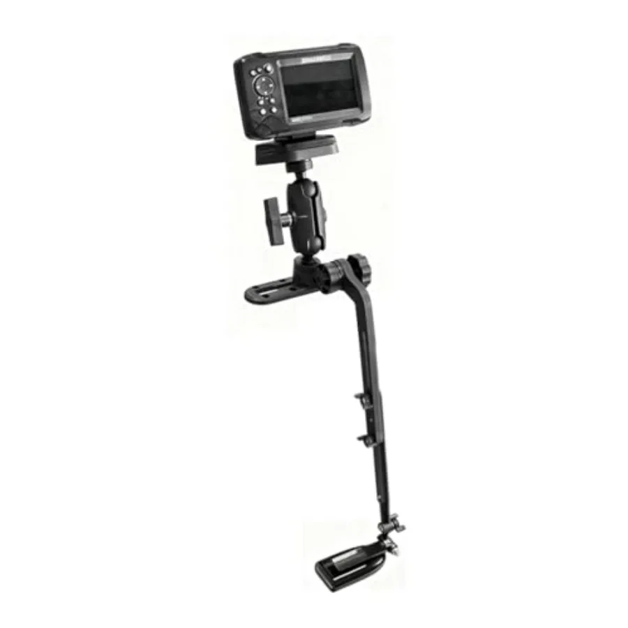 

Fish Finder Mount Kayak with Transducer Mounting Arm, Marine Electronics Mounts 1.5" Ball Universal Fish Finder Mount Base Comp