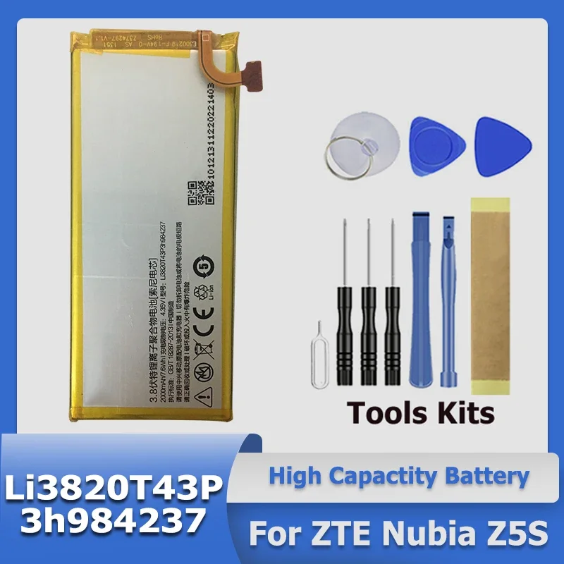 

XDOU High Quality Phone Li3820T43P3h984237 Battery For ZTE Nubia Z5S Mini NX403A Send Accompanying Tool