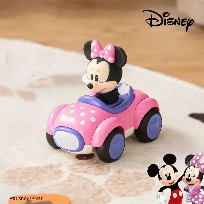 Kawaii ديزني ميكي ميني دونالد داك الجمعية الجمود سيارة أنيمي الأجهزة الطرفية اللعب الجمود نموذج سيارة الاطفال لتقوم بها بنفسك اللعب هدية عيد