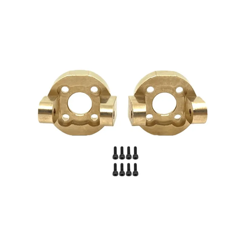 Fit for MJX 1/8 H8H New Version RC Car Spare Parts Premium Metal Upgrade Solid Brass Front Axle C Mount Base