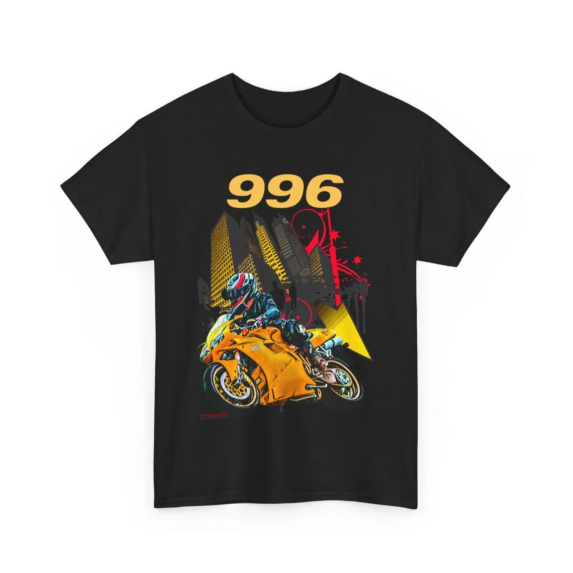 

996 T Shirt Tamburini Design Superbike Motorcycle Tee Desmoquattro V Twin Rider Top For Fans WSBK Legend