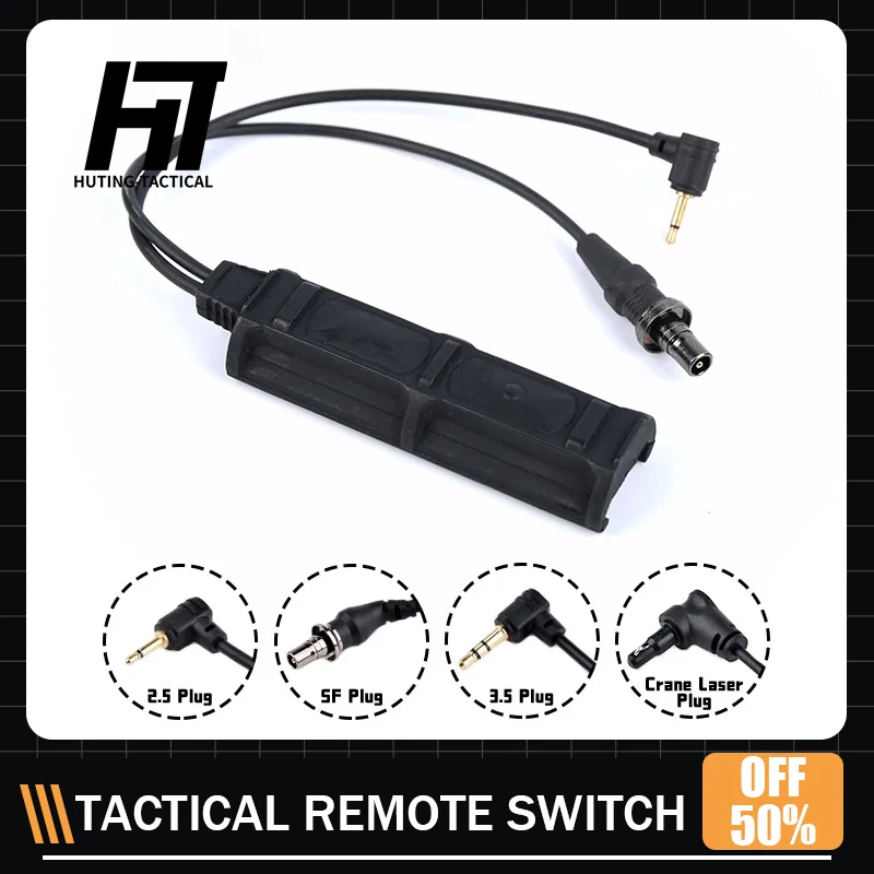 Interruptor remoto táctico WADSN SF 2,5mm para PEQ M300 M600 - imagen 2