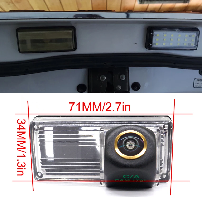 HD Night Vision Fisheye Car Rear View Camera For Toyota Land Cruiser 100 200 Prado SUV Reiz Mark X/Lexus LX470 GX470 High qualit
