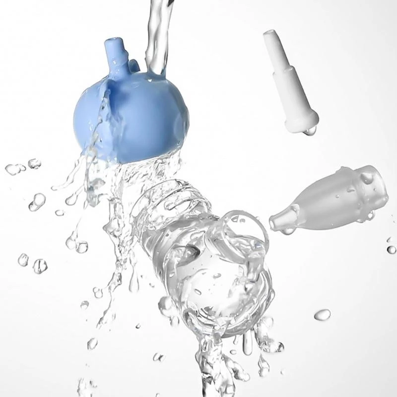 

J15U Portable Handheld Nasal Aspirator Manual Booger Removal for Baby with Unique Hand Pulled Designing for Easy Cleaning