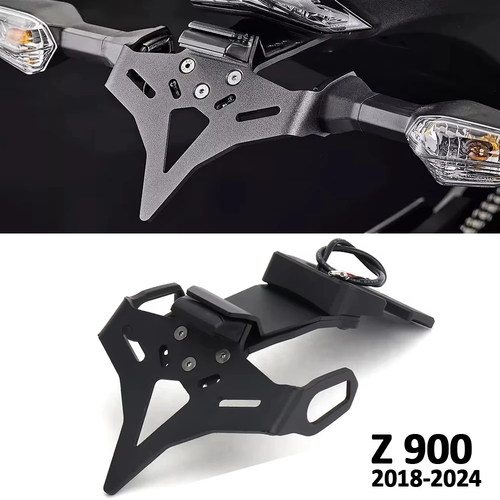 

License plate fixing bracket For KAWASAKI Z900 2018-2024 Motorcycle Accessories Tail Tidy With Led Light