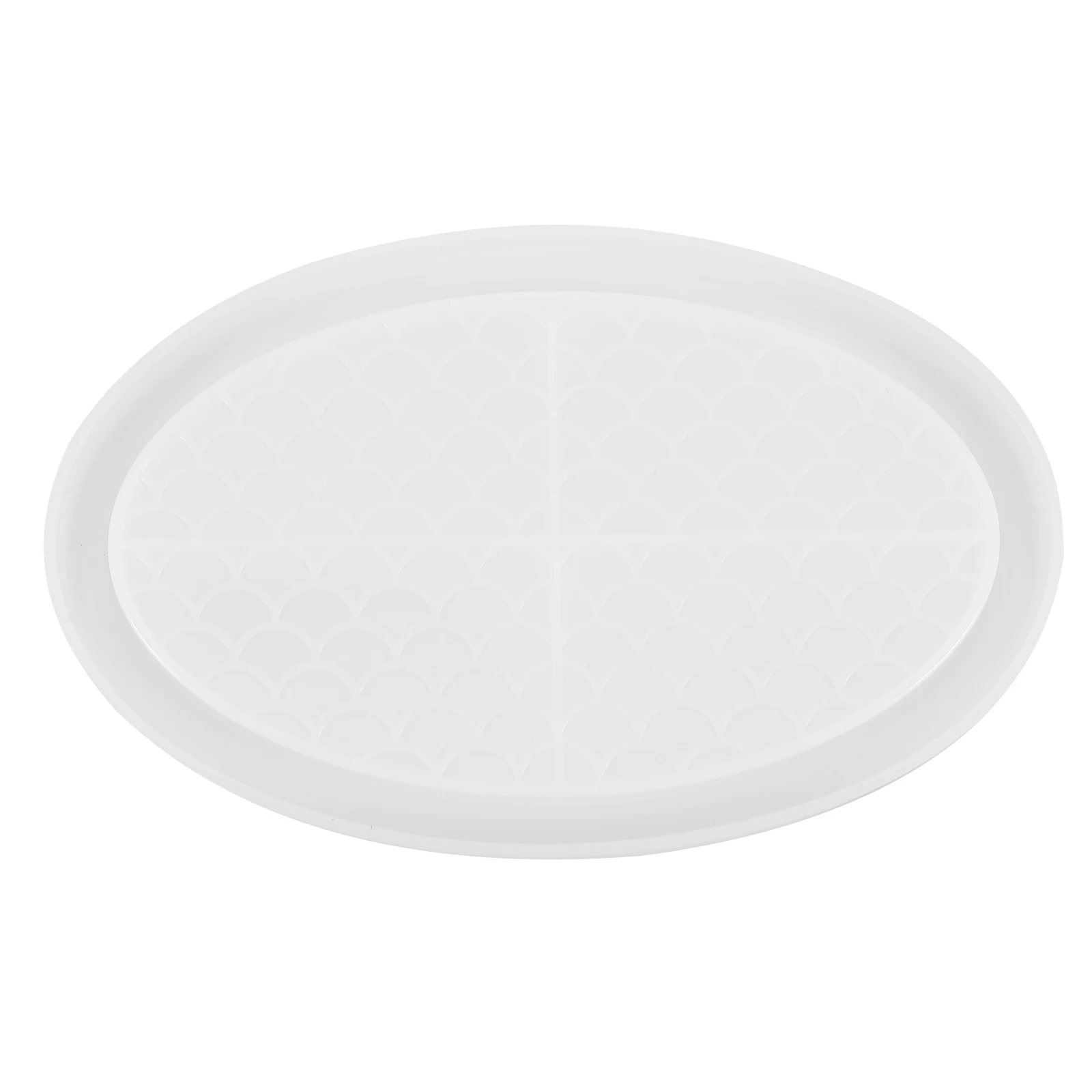 

Fish Scale Silicone Molds Crystal Epoxy Resin Craft Mold for DIY Tray Oval Dish Tool Jewelry Accessories Home Decor
