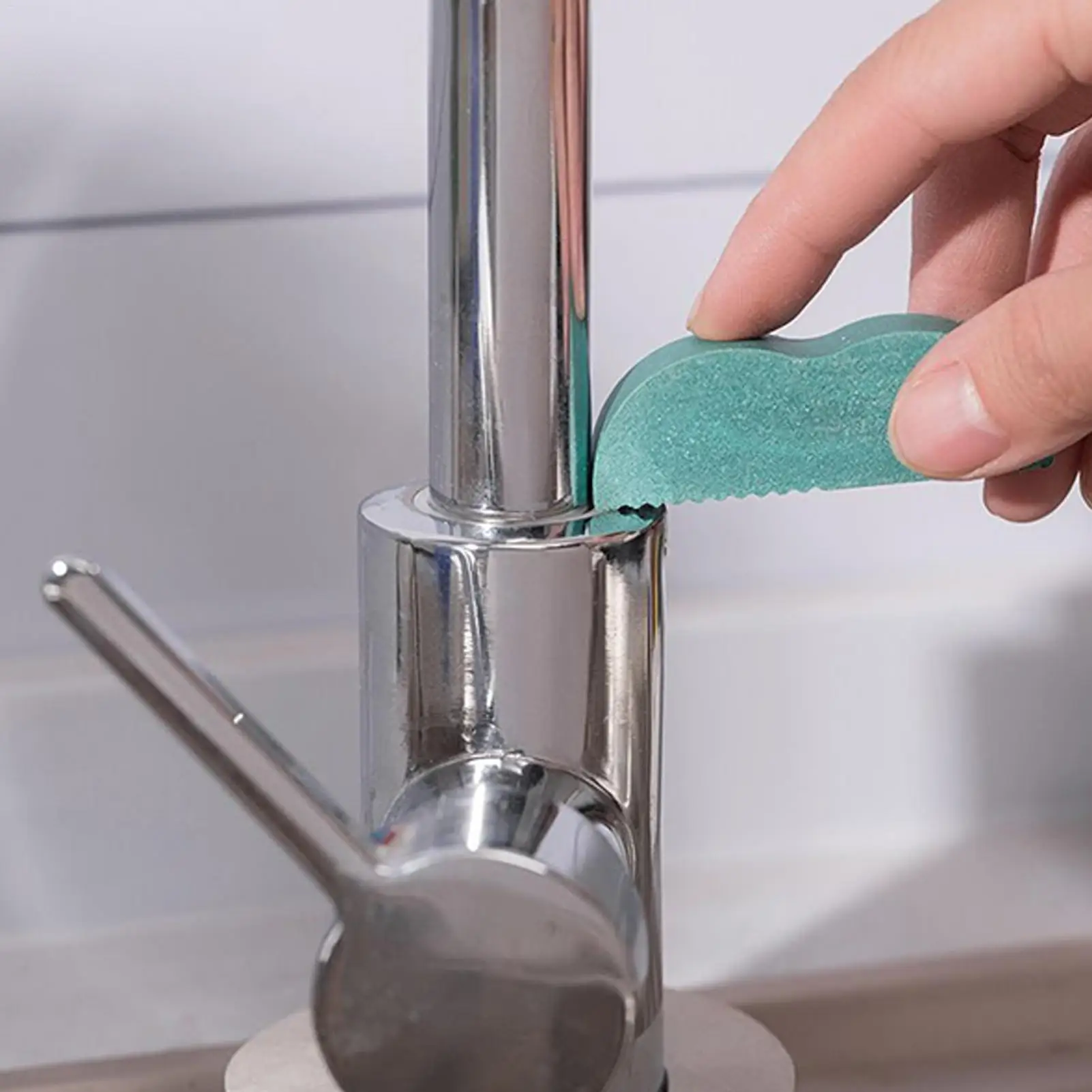 Edelstahl-Kratzerentferner Küchenarmatur Kalkentferner Gummi-Kalkradierer für Kochgeschirr Töpfe Geräte Wasserkocher Spüle
