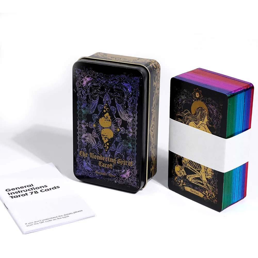 The Wandering Spirit Tarot With Metal Storage Box, 78pcs Tarot Cards For Beginners, Divination Tools
