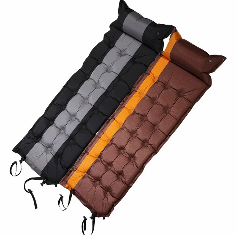 Outdoor Camping Pvc External Inflator Pump Waterproof Portable Thickened 5cm Single Person Picnic Mat All Seasons
