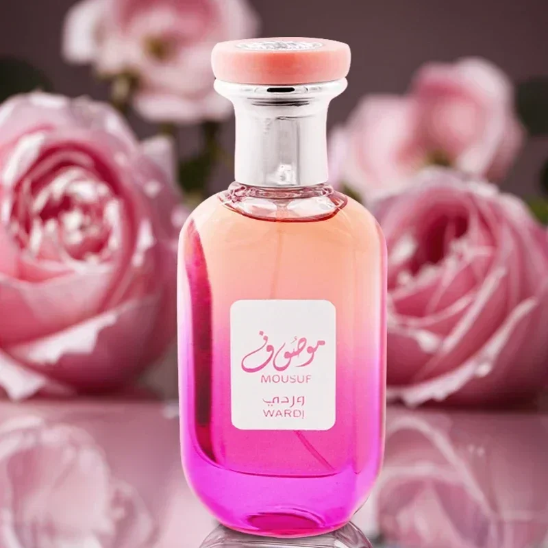 100 مل/1.7FL.OZ بخاخ عطر موسف ووردي أو دو للنساء، عطر غني بالزهور والفواكه، عطر يدوم طويلاً EDP