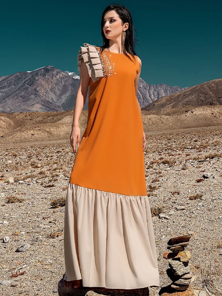 

Summer Muslim Abaya Damen Dubai Luxury Kaftan Modest Fashion Dress Islam Caftan Marocain Djellaba Femme Abayas For Women Dresses