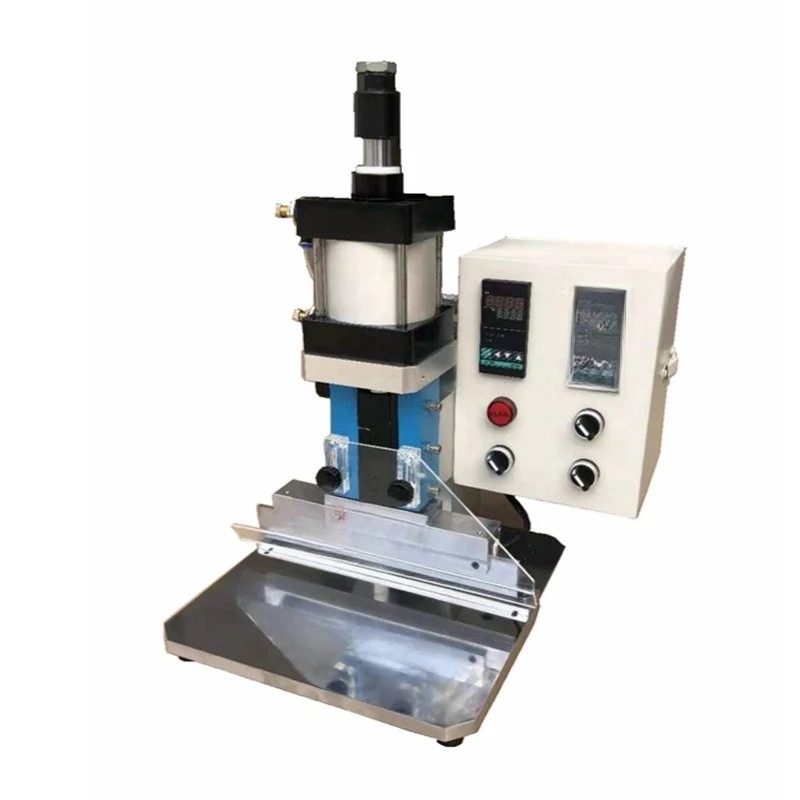 Briefcase Pneumatic leather carton indentation machine Pneumatic pressing machine