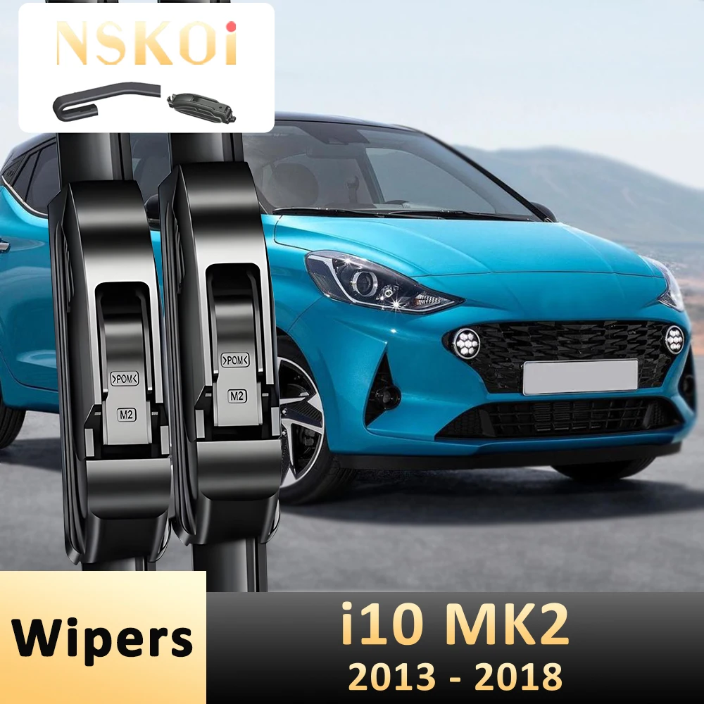 Frontscheibenwischer für Hyundai i10 MK2 2013 2014 2015 2016 2017 2018 Windschutzscheibe 22''16'' Zubehör