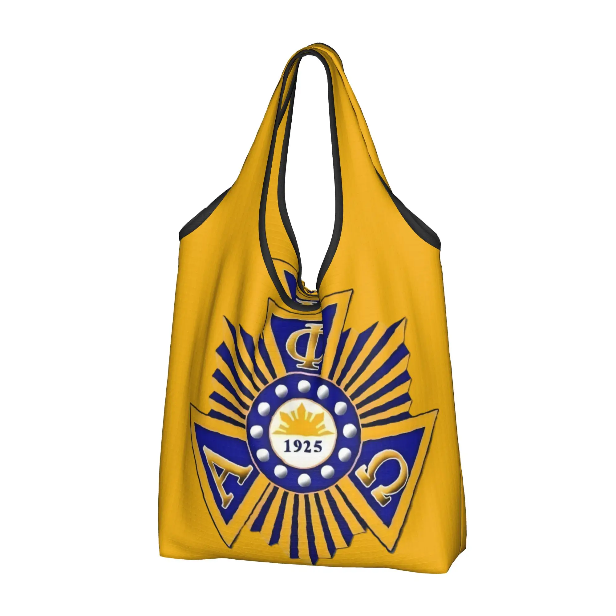 Сумка-шоппер Alpha Phi Omega для совместных покупок, большая вместительная сумка через плечо, милая сумка-тоут для покупок, сумка для товаров APO