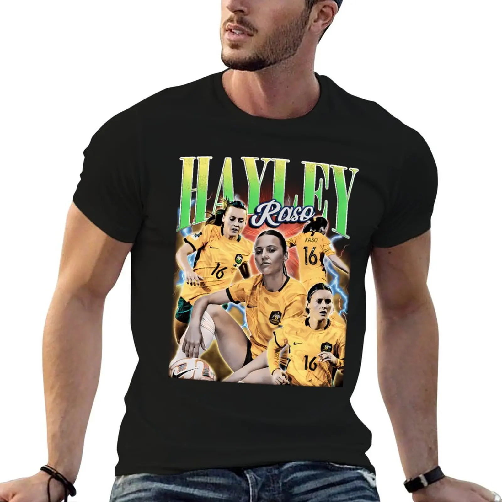 Camiseta estilo vintage Hayley Raso Homage, camiseta de algodón 100% para hombre, camisetas informales para hombre, camiseta de algodón