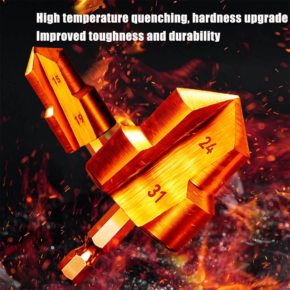 Juego de brocas de vástago hexagonal de cambio rápido, brocas de metal recubiertas de titanio para agujeros de varios tamaños, taladro profesional para agujeros PPR