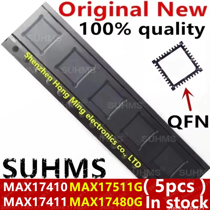 (5piece) 100% New MAX17410 MAX17411 MAX17511G MAX17480G MAX17411GTM MAX17410GTM MAX17511GTL MAX17480GTL QFN