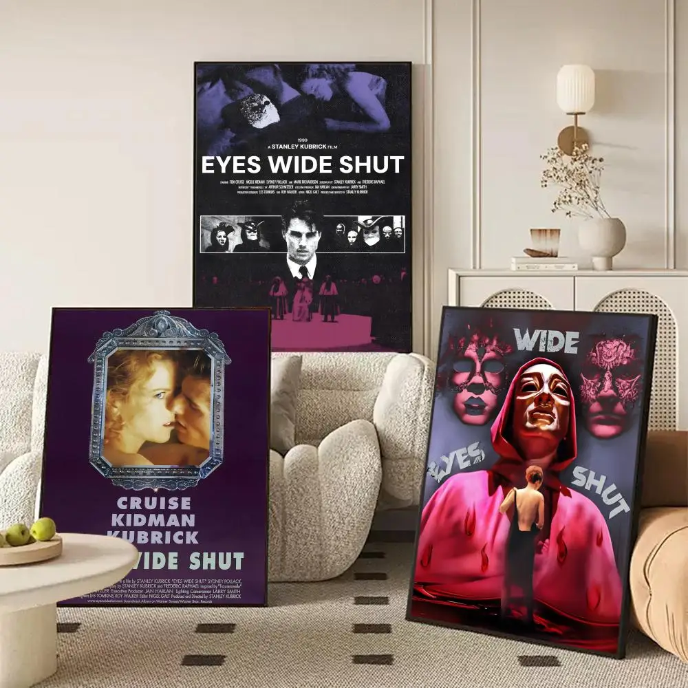 Erotic Thriller Movie E-Eyes Wide Shut Poster Canvas painting with prints Home bedroom living room decoration gift