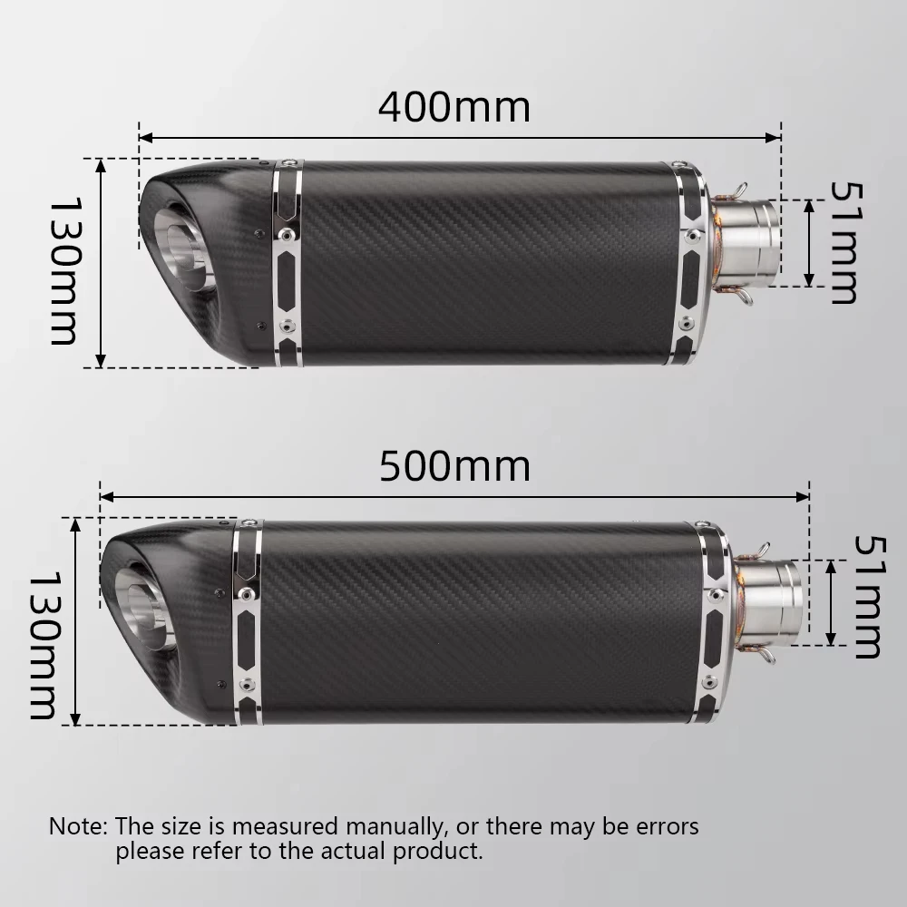 Motorcycle Exhaust Full System Front Link Pipe Carbon Fiber Escape Muffler for ZX4R Tubos De Escape Moto ZX4RR