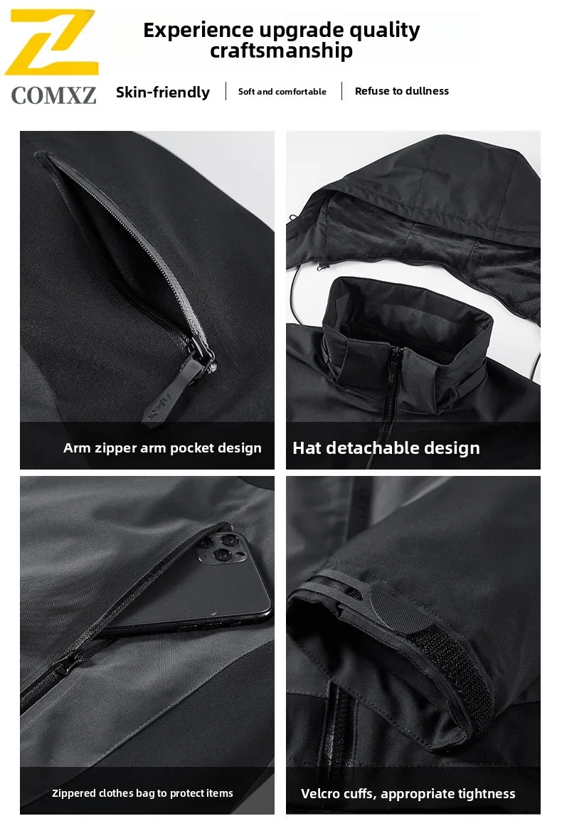 سترة قطن شحن للرجال 2025 إصدار جديد مع سترة مخملية سميكة مضادة للدفء البارد سترة تخييم شتوية للتزلج في الهواء الطلق