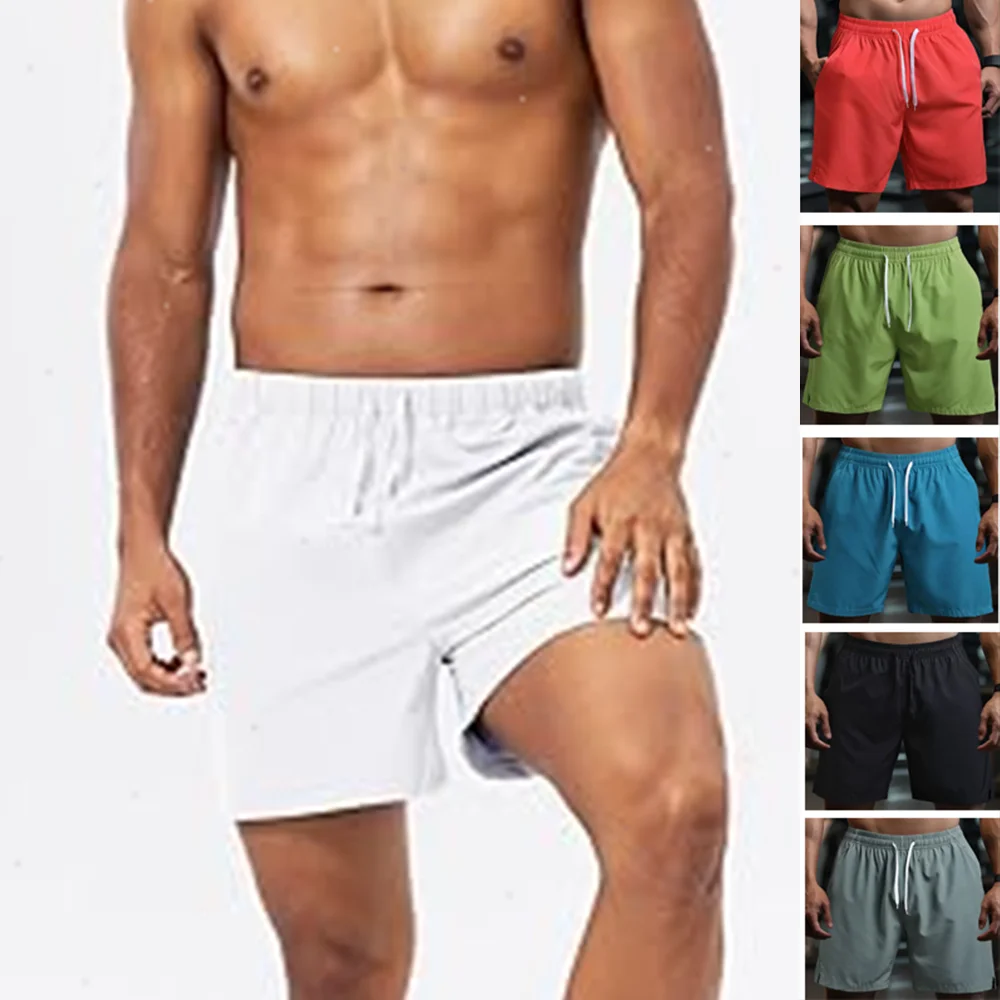 

Мужские шорты, летняя спортивная одежда для тренажерного зала, шорты для бега на открытом воздухе, спортивные шорты для бега, быстросохнущие дышащие брюки для фитнеса, мужская одежда