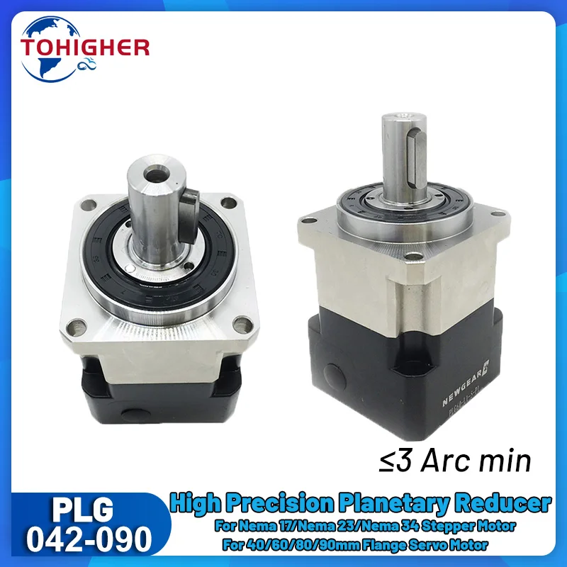 High Precision Helical Planetary Gearbox3Arcmin Ratio 3:1 11/14mm Input for Stepper/Servo Motors Compatible with Nema17/23/34