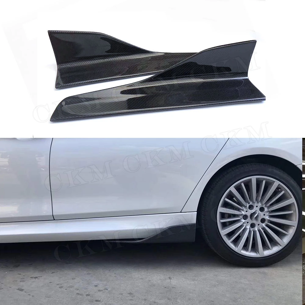 

Universal Car Side Skirt Rear Splitter Lip Sopiler Diffuser Winglet Protector Carbon Fiber Side Skirt Rocker Splitter Kit