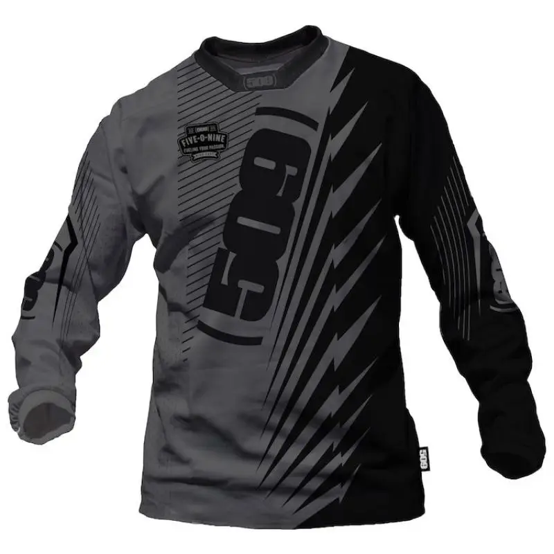 2022 NEW Style Men 509 Black And White Motocross Cycling Jersey Breathable Downhill MTB Long Sleeve Motorcycle T-Shirt