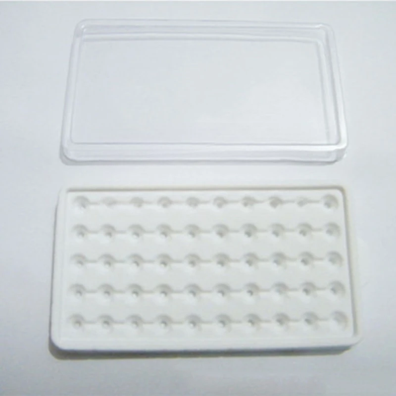 Modern Bare Stone Packaging Holder Tray 50 Girds Storage Box Storage Container