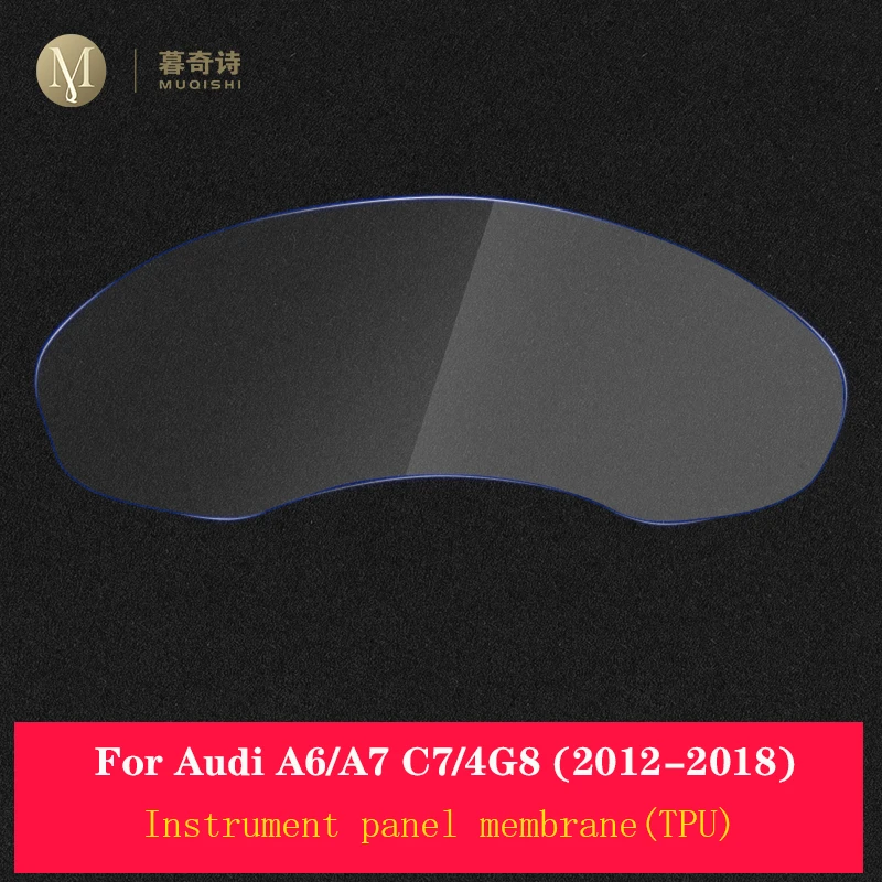 For Audi A6 A7 C7 S6 S7 2012-2018Car interior console Radio screen resist film transparent TPU PPF Speedometer Film Anti scratch