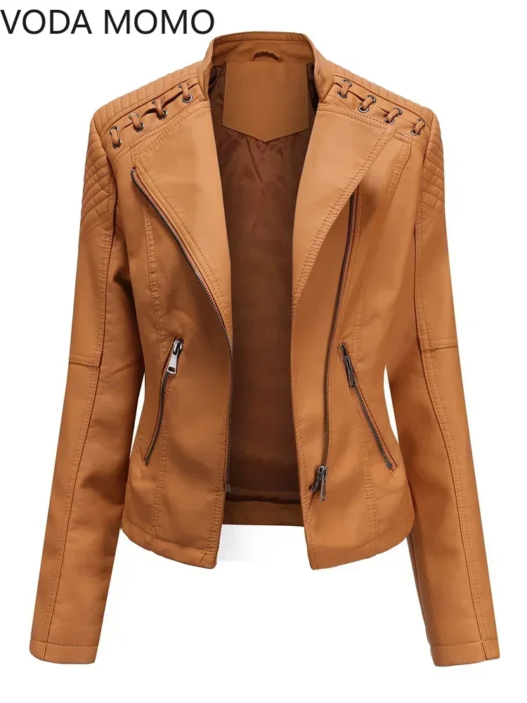 12色展開 S-4XL 新作 秋冬 レディース ショート丈 フェイクPUジャケット スリム ファッション パンク アウター ライダースジャケット カジュアルコート